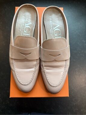 Attilio Giusti Leombruni Blush Leather Penny Loafers size 39.5